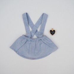 Falda pololo tirantes celeste