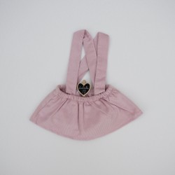 Falda pololo con tirantes nude