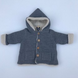 Abrigo borreguito gris