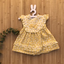 Vestido lunares amarillos