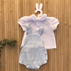 Ranita cuadros celeste