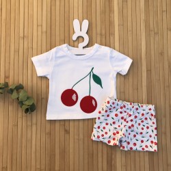 Conjunto baño cerezas niño