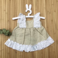 Vestido lino estrellas