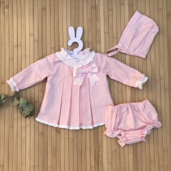 Jesusito rosa plisado