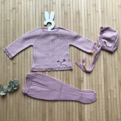 Conjunto 3 piezas Orquídea