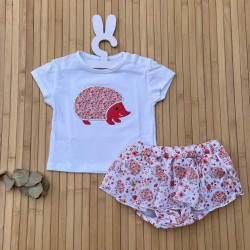 Conjunto erizo floral