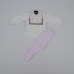 Perpiñan conjunto polaina rosa